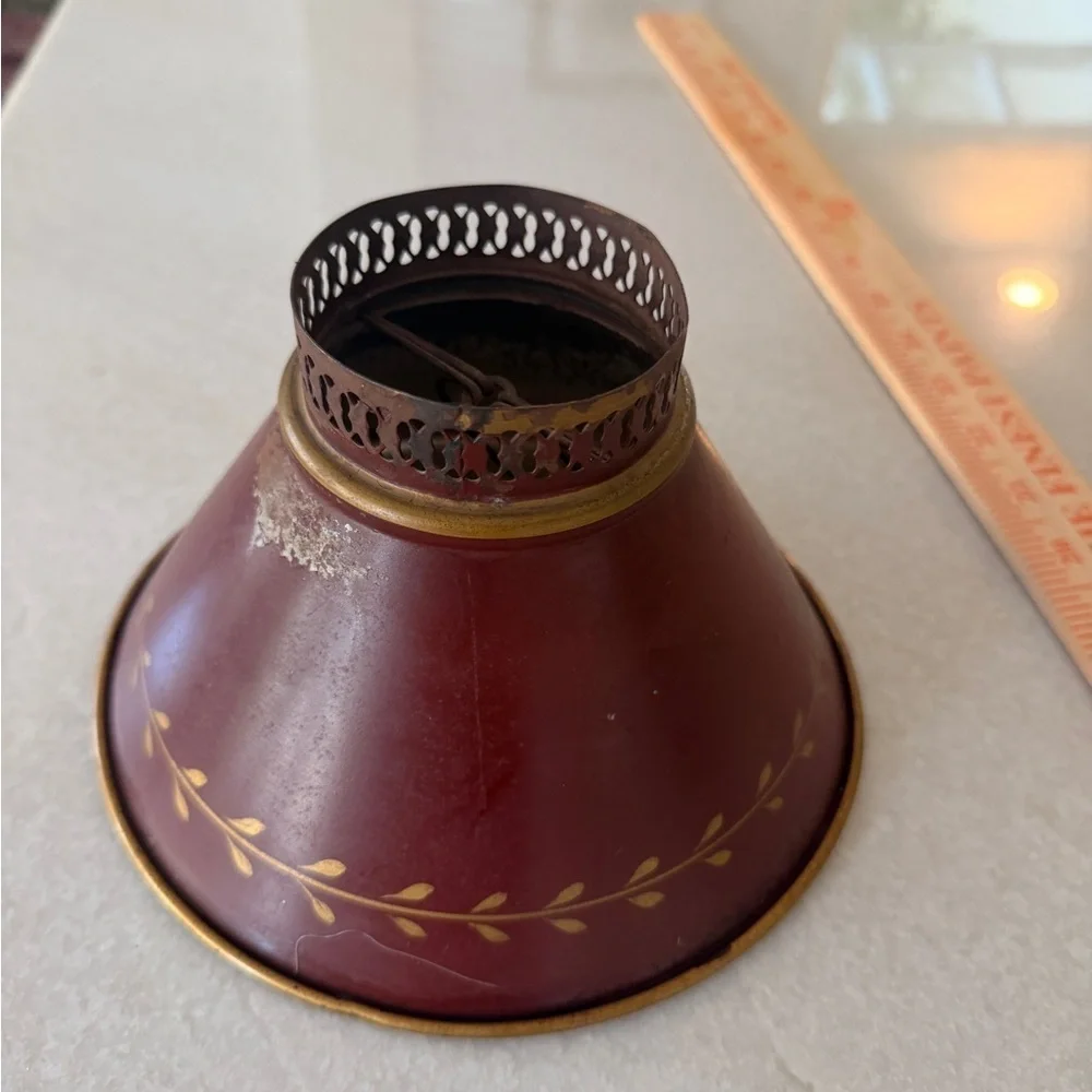 Vintage Red and Gold Decorative Accent
